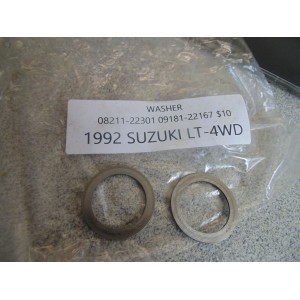1992 SUZUKI LT-4WD WASHER 08211-22301, 09181-22167